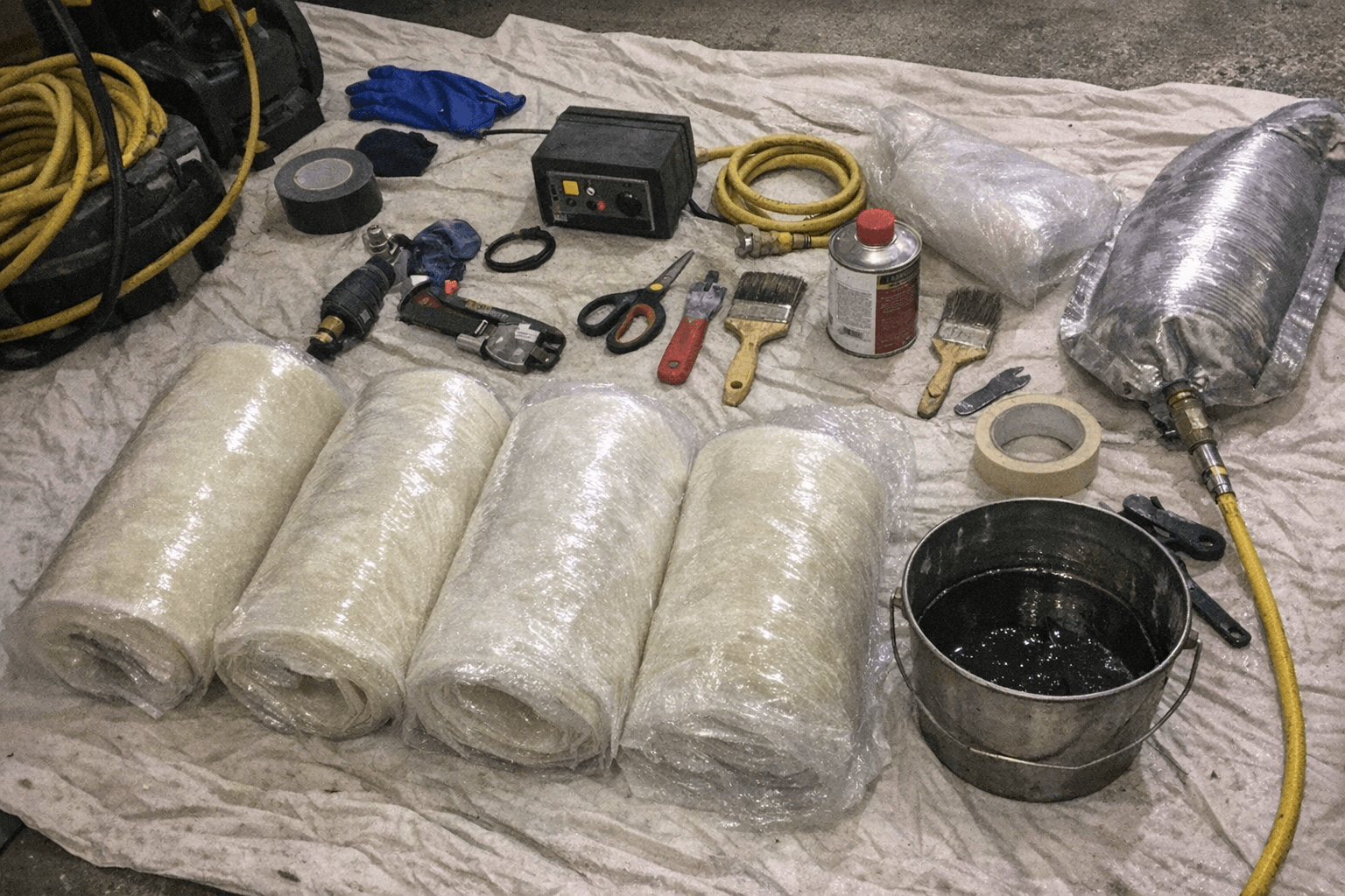 Materialien zur grabenlosen Ausbesserung
